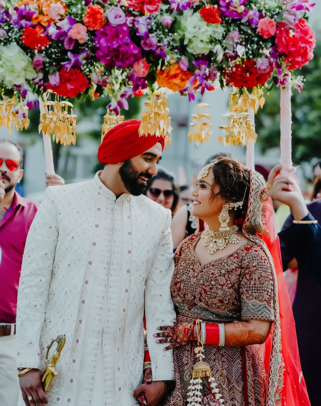 Couple in a candid moment
